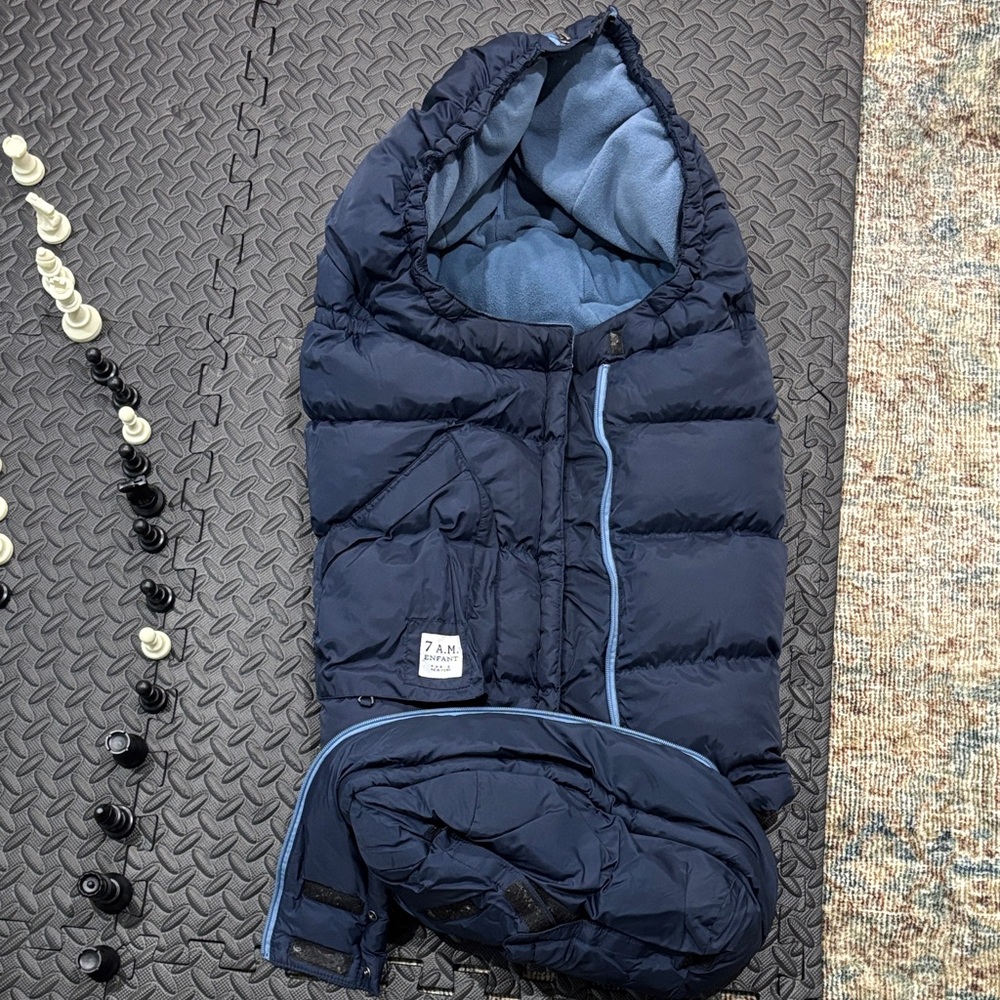 7am - stroller warm muff - navy